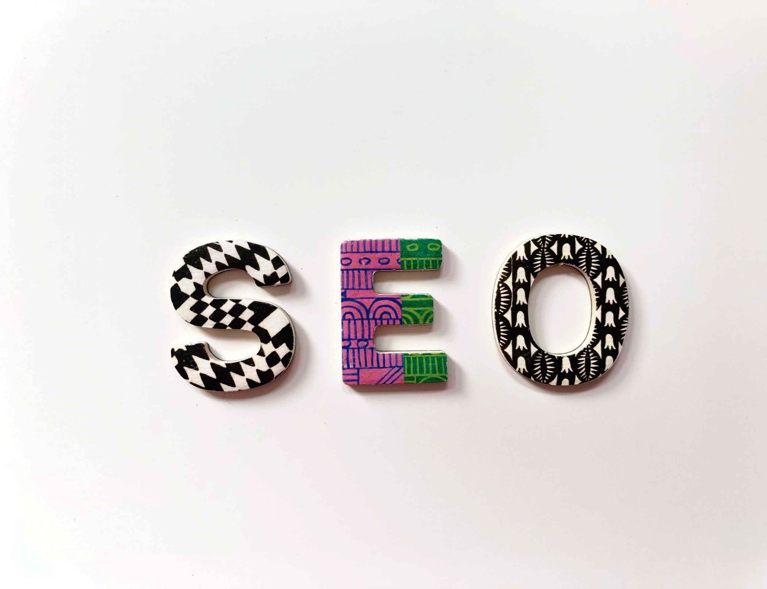 SEO services dashboard showing organic rankings, keyword targeting, and local search visibility