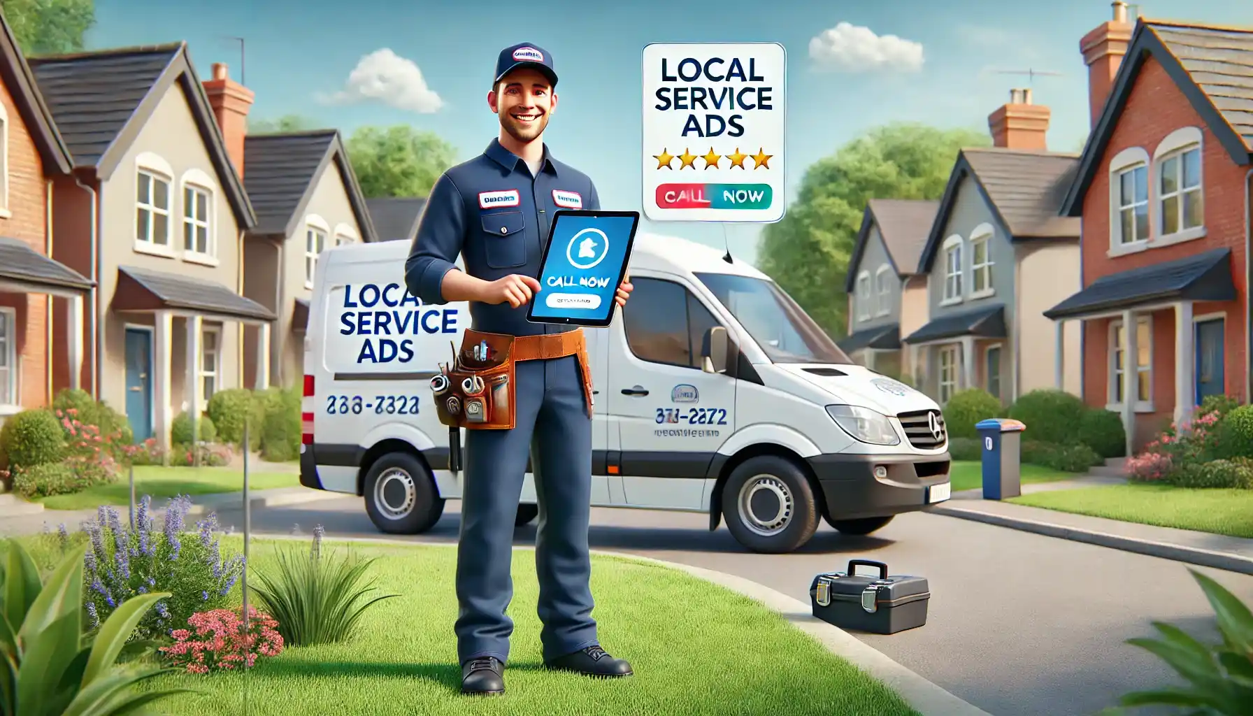 Local Service Ads dashboard showing lead volume, calls, and the Google Guaranteed badge