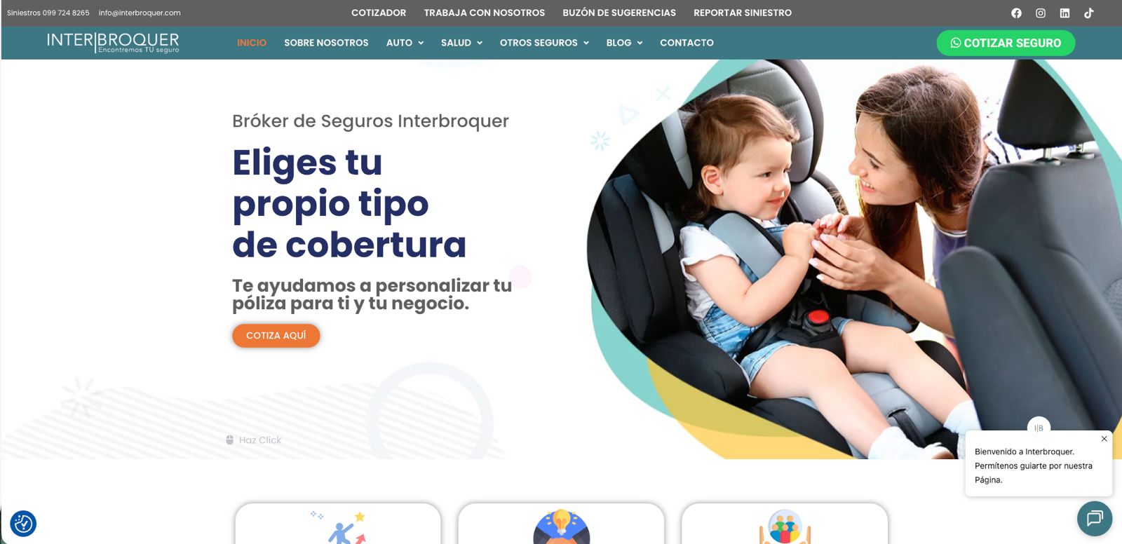 InterBroquer website preview