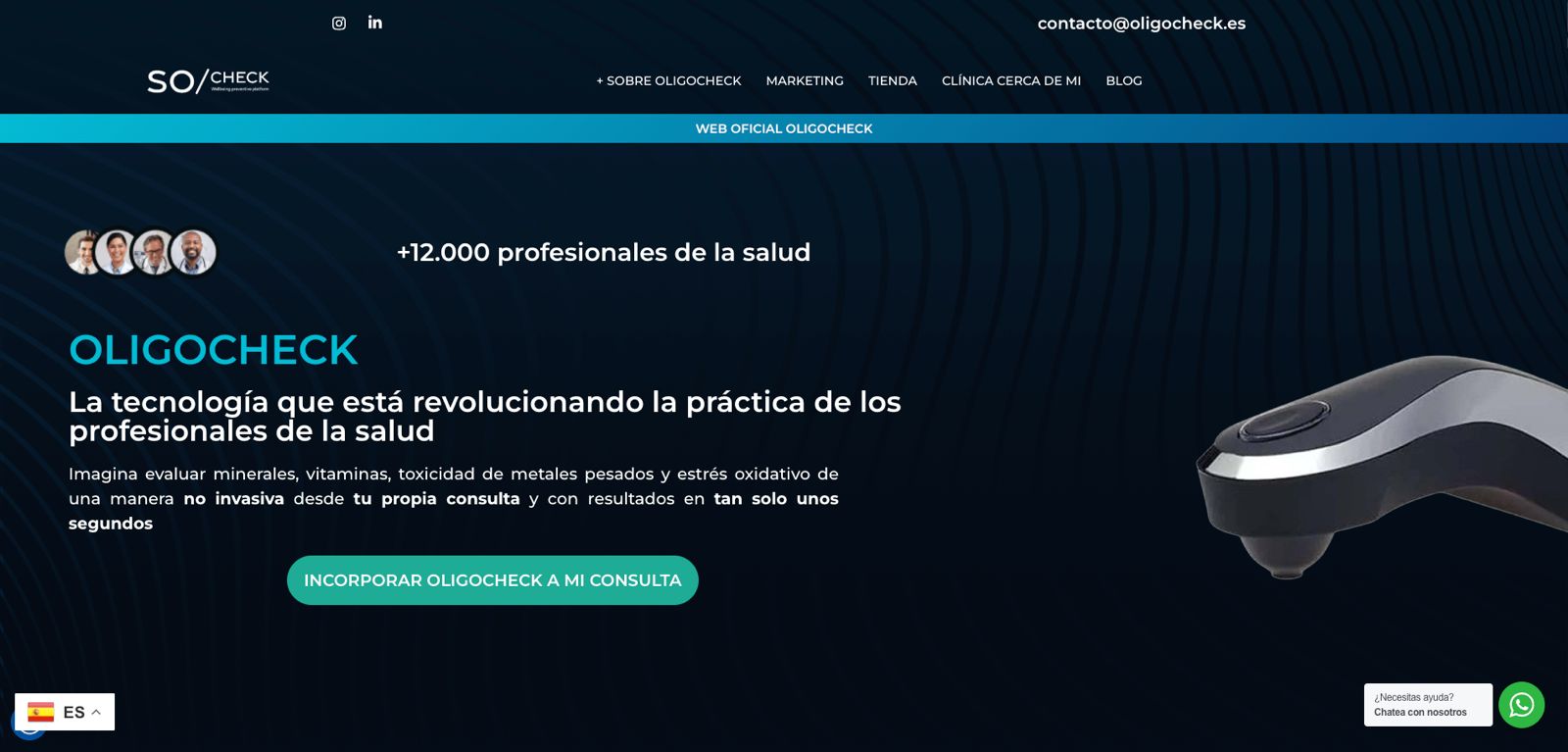 Oligocheck website preview